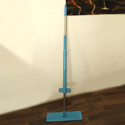 360° Rotating Flat Floor Mop with Self-Wringing Microfiber Cleaning Pad